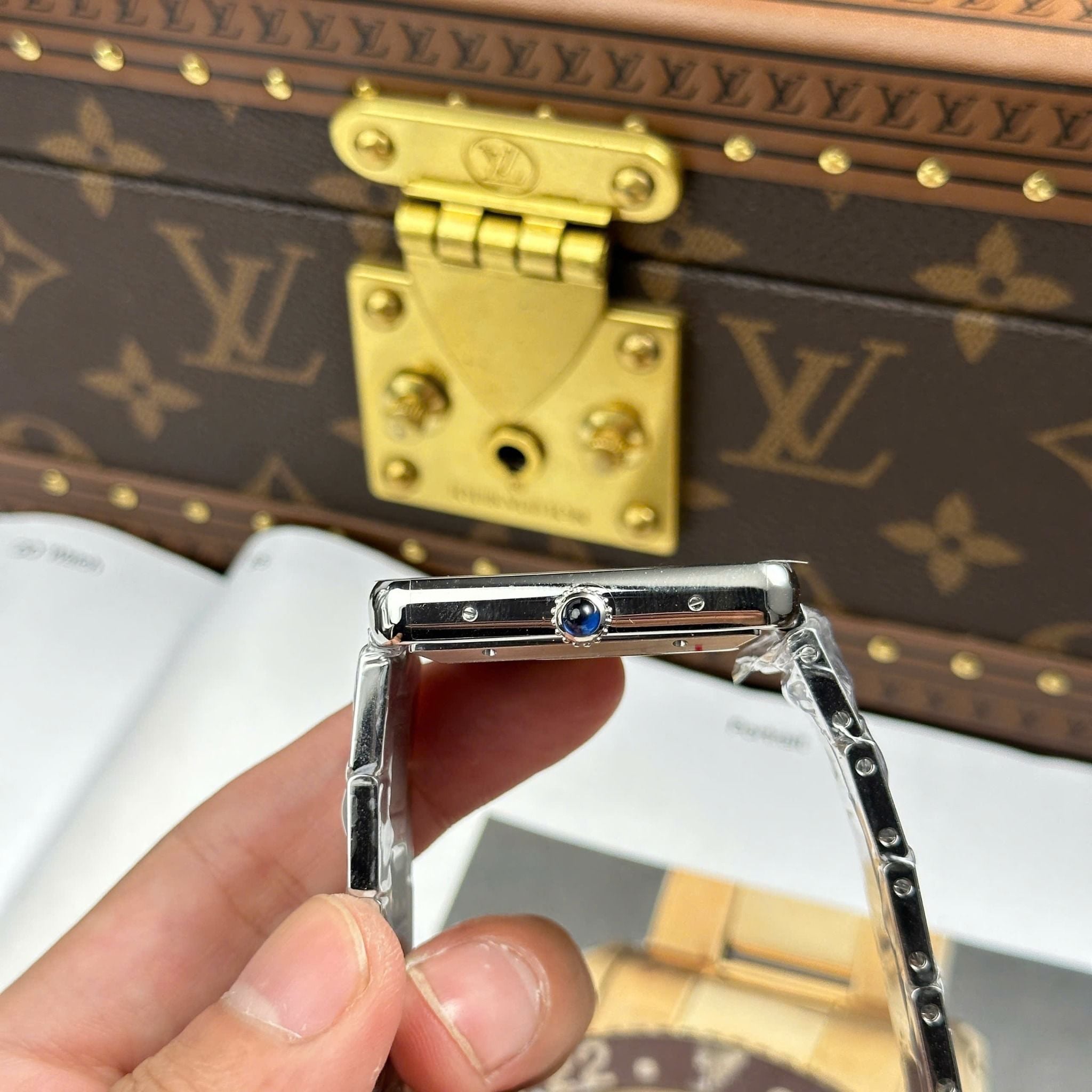img_1778 cartier santos 40mm edelstahl weiß