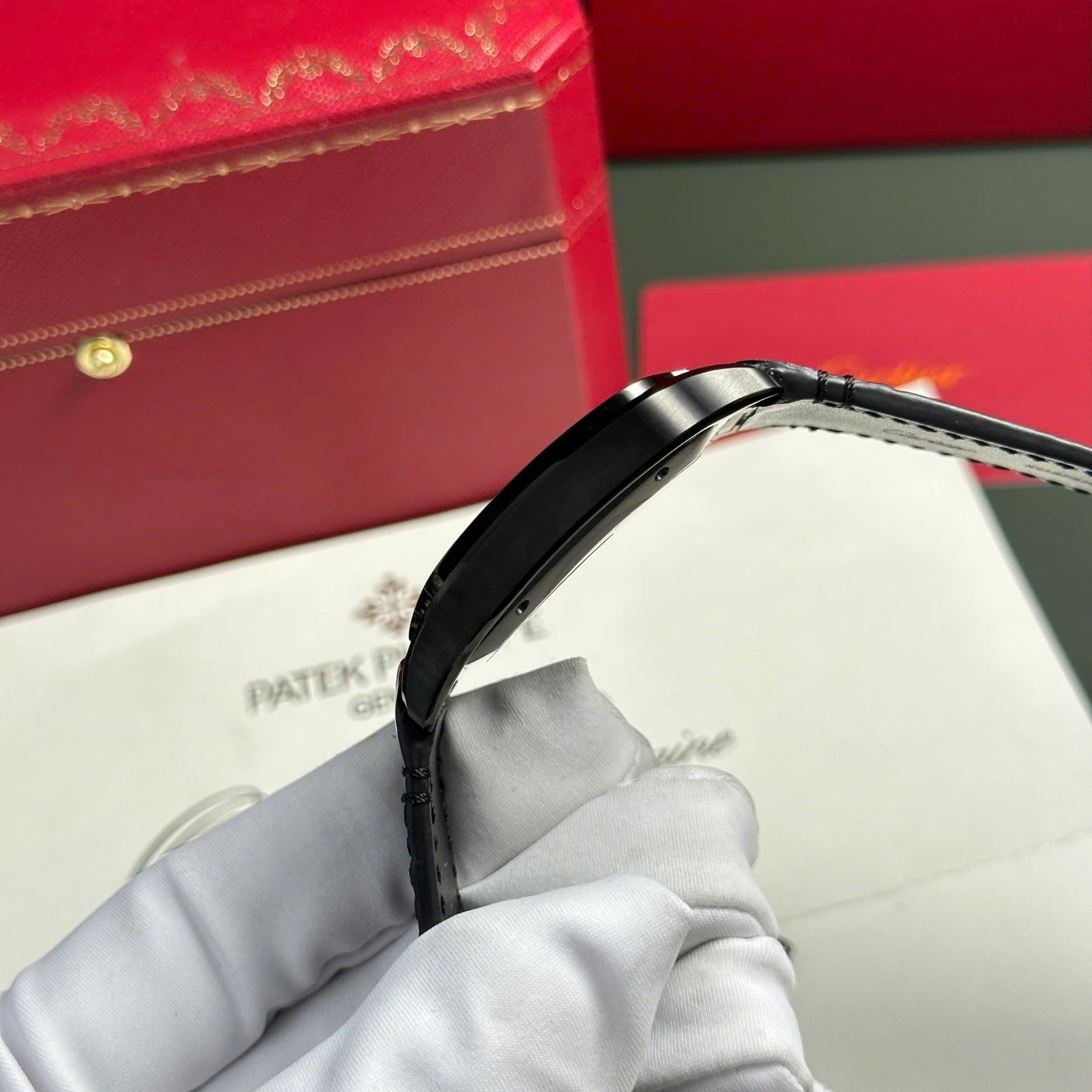cartier santos 40mm schwarz kautschuckband cartier santos 40mm schwarz kautschuckband