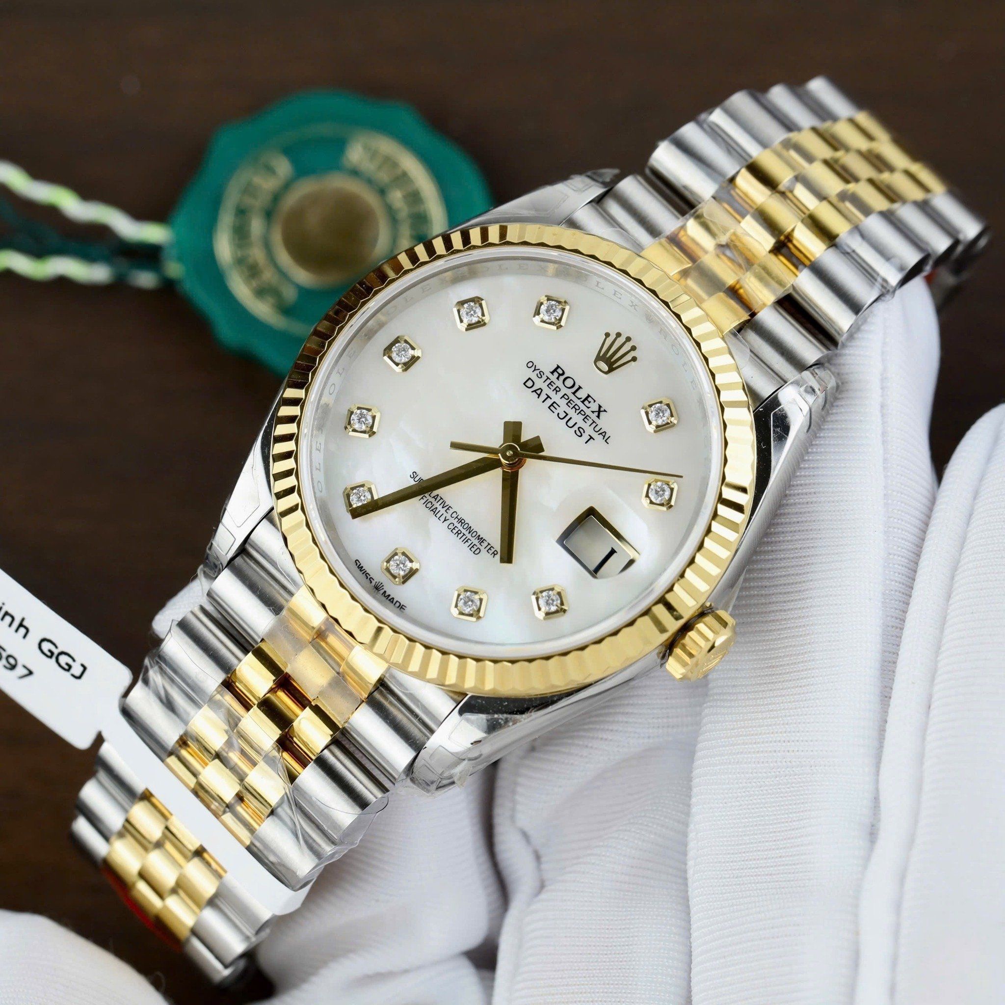 rolex datejust 36mm – weiß diamanten rolex datejust 36mm – weiß diamanten