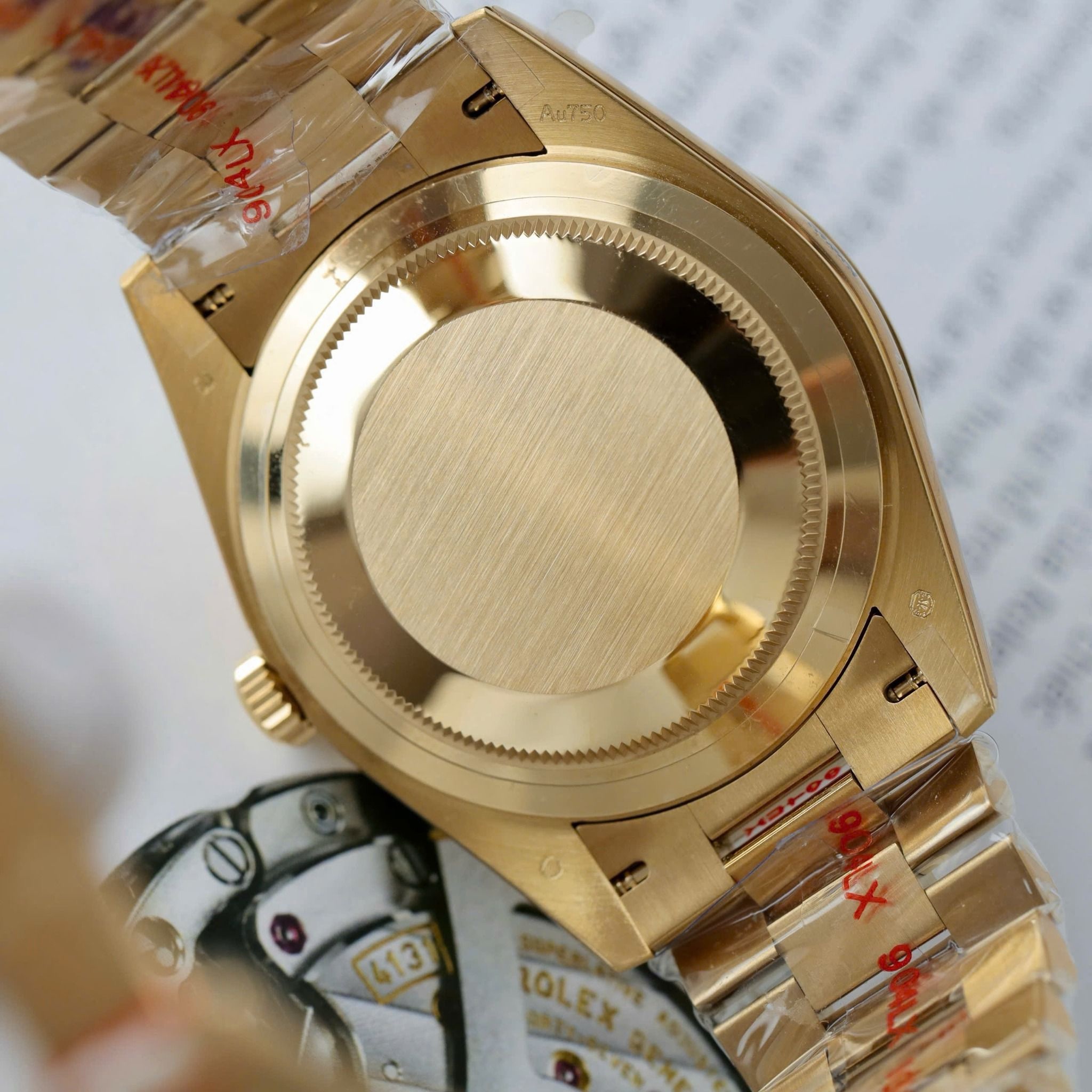 img_1734 rolex day date 40mm gelbgold grün römisch